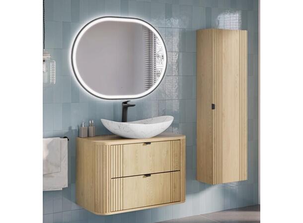 Møbelpakke OVALIA CREMONA 80 80x46x52 - Alt i én pakke - Eik Cremona