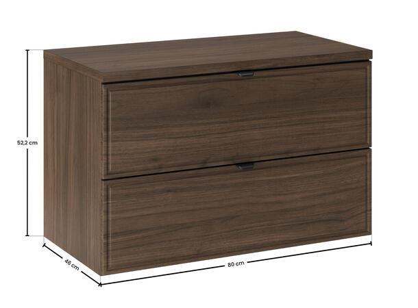 Møbelpakke TERRA VILLA 80 80x46x45 -  2  Skuffer- Valnøtt