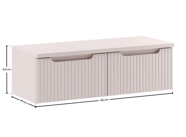 Møbelpakke  NOVA CASHMERE 100 100x39x57- 2 Skuffer