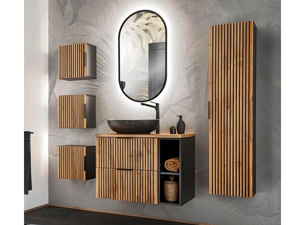 Møbelpakke  XILO BLACK 80 cm 80x46x57 - 2 Skuffer