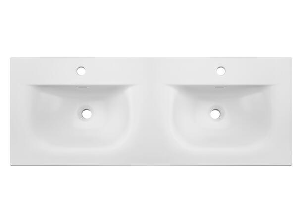 Møbelservant 120 SKY Hvit matt 121x17x46  cm - Dobbelt