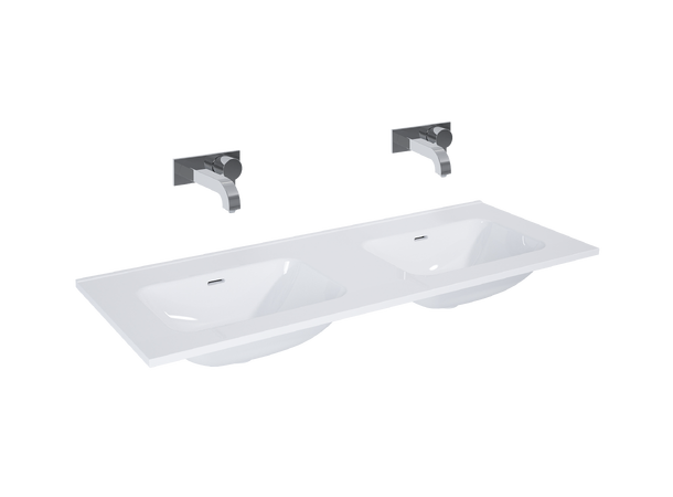 Møbelservant 120 cm  uten hull for arm. 120x18x46cm -  hvit