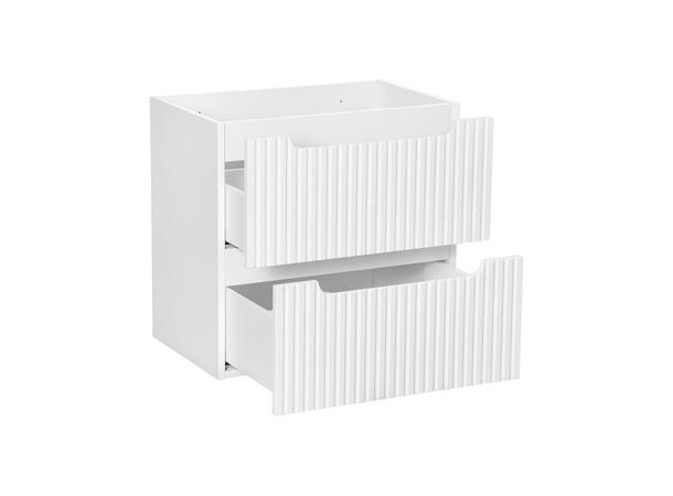 Servantskap NOVA WHITE 60 cm 60x39x57 - 2 Skuffer