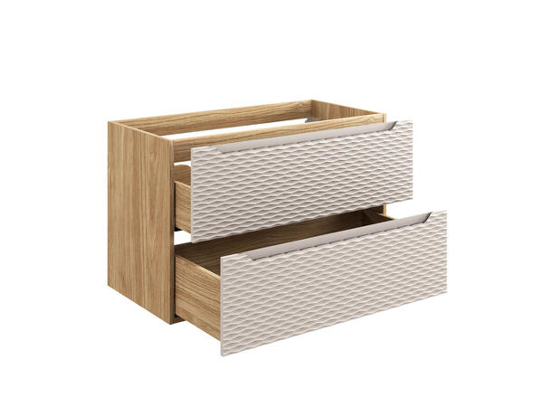 Servantskap OCEAN  BEIGE  90 cm 90x46x57 -  2 Skuffer