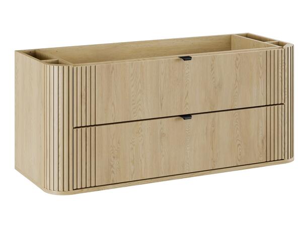 Servantskap OVALIA CREMONA 120 cm 120x46x52 -  2 Skuffer - Eik Cremona