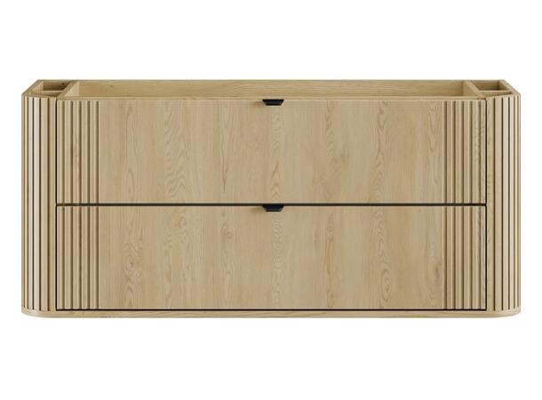 Servantskap OVALIA CREMONA 120 cm 120x46x52 -  2 Skuffer - Eik Cremona