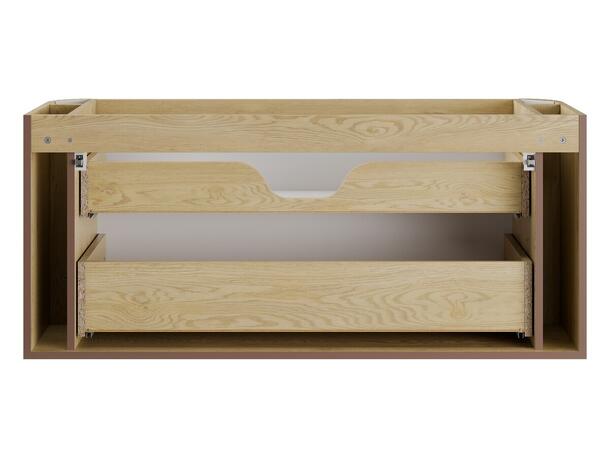 Servantskap OVALIA CREMONA 120 cm 120x46x52 -  2 Skuffer - Eik Cremona