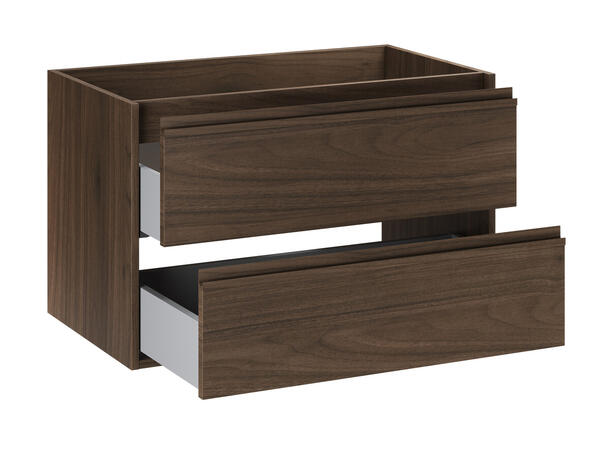 Servantskap VIOLA  VILLA  80 cm 80x46x50 - 2 Skuffer Valnøtt