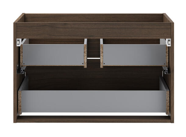 Servantskap VIOLA  VILLA  80 cm 80x46x50 - 2 Skuffer Valnøtt