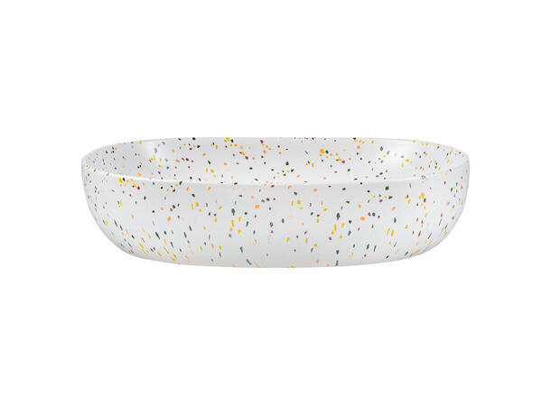 Toppmontert Servant LILI TERRAZZO 60x13x41  cm - Hvit matt
