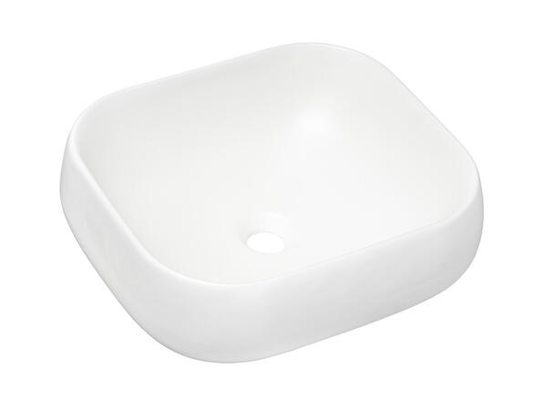 Toppmontert Servant NIKA WHITE 45x14x40 cm - Hvit matt