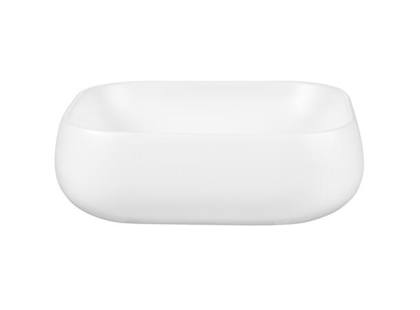 Toppmontert Servant NIKA WHITE 45x14x40 cm - Hvit matt