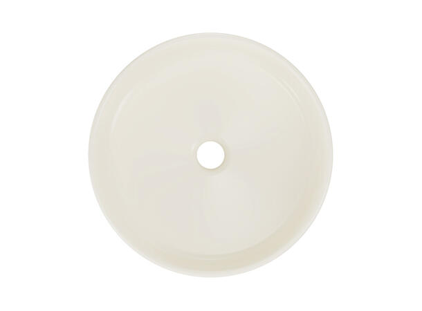 Toppmontert Servant RIVER 1  IVORY MATT 40x12x40 cm - Elfenbein