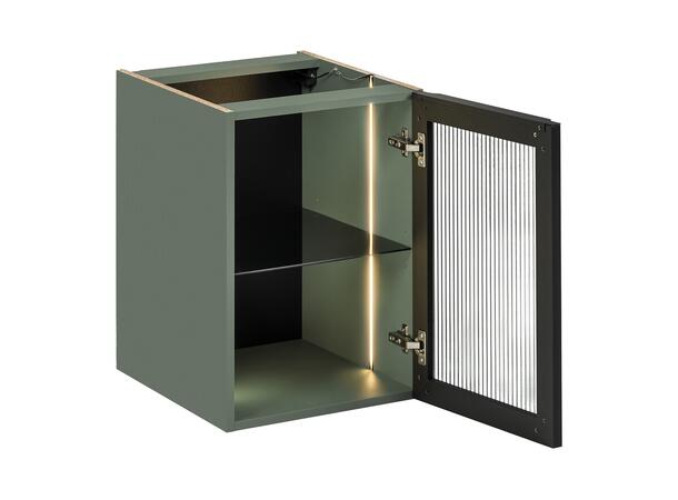 Underskap  m/LED-belysning 40x46x57 m/1 dør- Sivgrønn