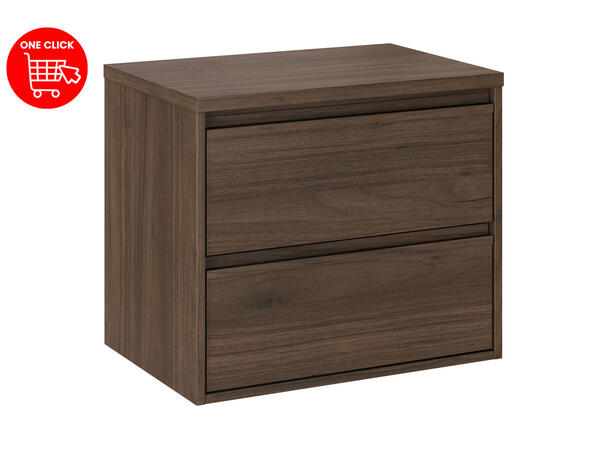 Underskap m/ benkeplate VIola VILLA 60 60x46x45 -  2  Skuffer Valnøtt