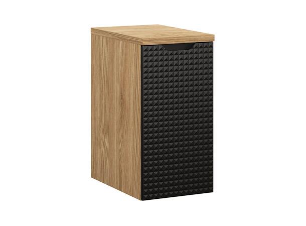 Underskap m/benkeplate LUXOR BLACK 30x46x57 - m/1 dør