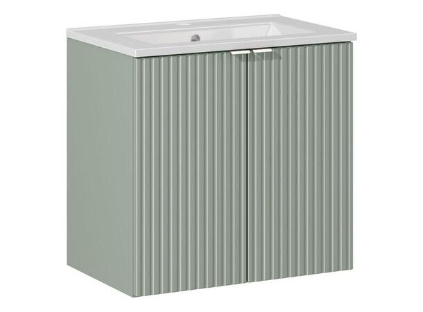 Underskap med servant LINE REED GREEN 60x39x57- m/2 dør