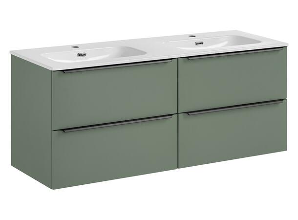 Underskap med servant SKOGSGRØNN 120 cm 120x46x57 - 2 Skuffer