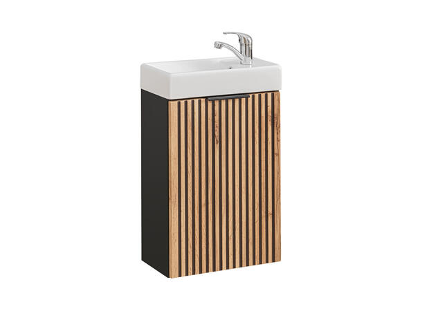 Underskap med servant XILO BLACK 40 cm 40x22x57 - m/1 dør
