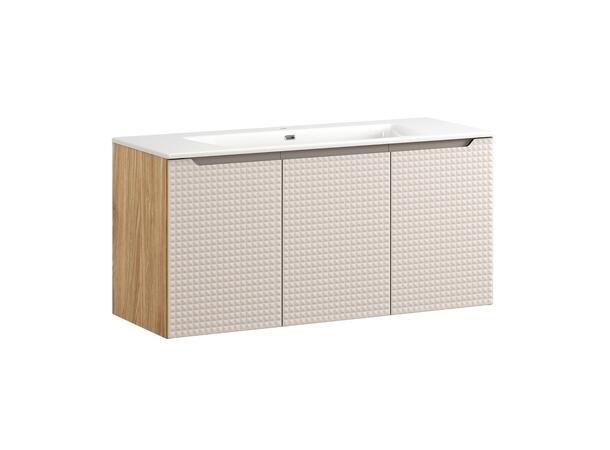 Underskap med servant  LUXOR BEIGE 120 120x46x57 - m/3 dør
