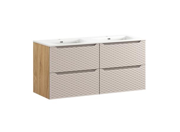 Underskap med servant  OCEAN BEIGE 120 120x46x57  4 Skuffer