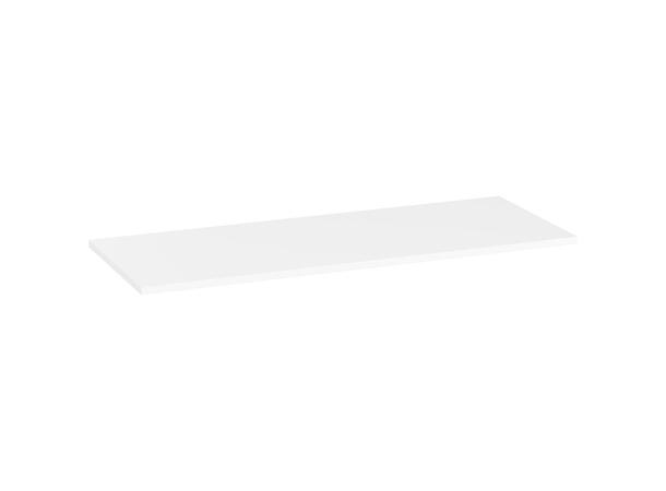 Benkeplate FRI FORM LIVA 120 cm 120x45x1,8 -  Hvit matt