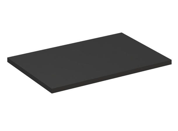 Benkeplate  BLACK  80 cm 80x2,5x46 - Svart matt