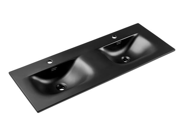 Møbelservant 120 SKY Svart  matt 121x17x46  cm - Dobbelt