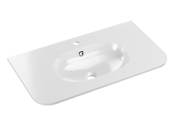 Møbelservant PURE WHITE GLOSS  80 80x12x46cm - Hvit