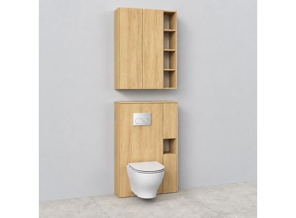 Møbelkasse for innbyggingssisterne 120x76 cm - Eik