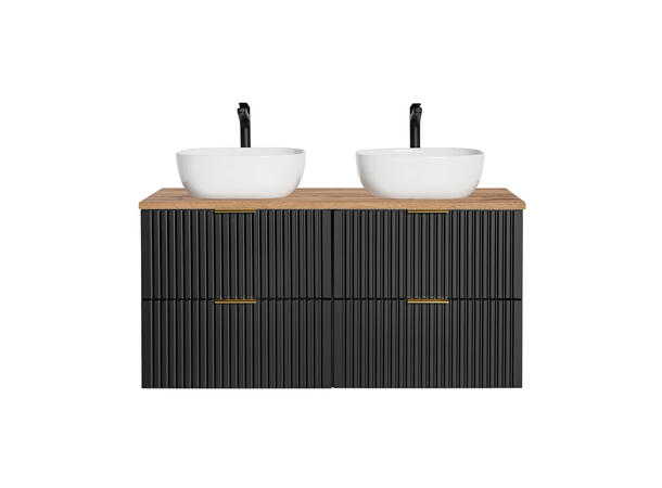 Møbelpakke ADEL BLACK 120 120x46x57 - 4 Skuffer
