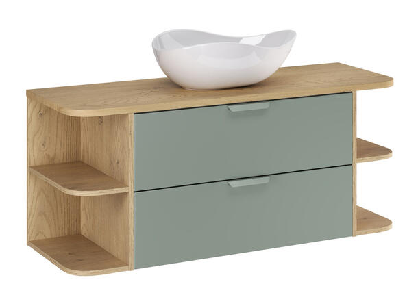 Møbelpakke CREMONA 120 120x46x50  - Eik/Grønn matt