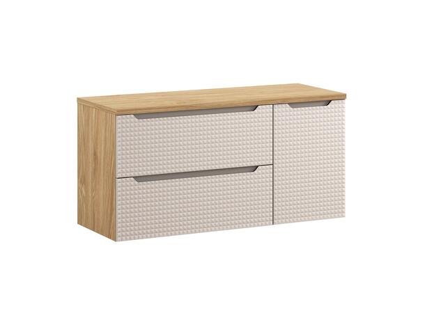 Møbelpakke LUXOR BEIGE 120 120x46x57 2 Skuffer/1 dør