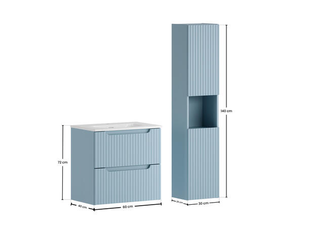 Møbelpakke NOVA DENIM 60 cm 60x39x57