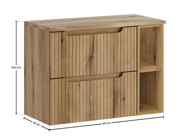 Møbelpakke Nova Eik Coast Evoke 80 80x39x57