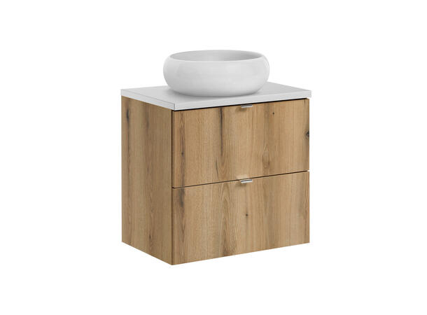 Møbelpakke  NOVA OAK 60 cm 60x39x57- 2 Skuffer