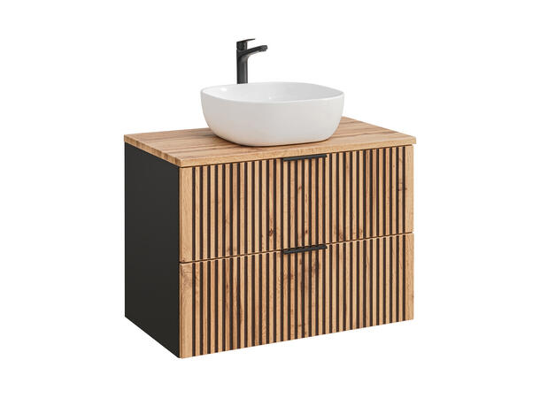 Møbelpakke  XILO BLACK 80 cm 80x46x57 - 2 Skuffer