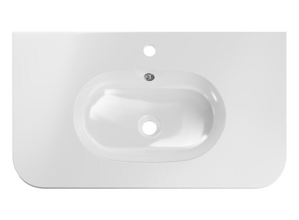 Møbelservant PURE WHITE GLOSS  80 80x12x46cm - Hvit
