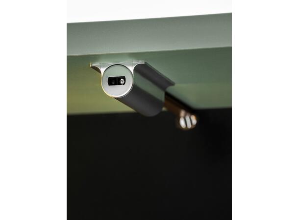 Overskap   m/LED-belysning 40x13x78  m/1 dør- Sivgrønn