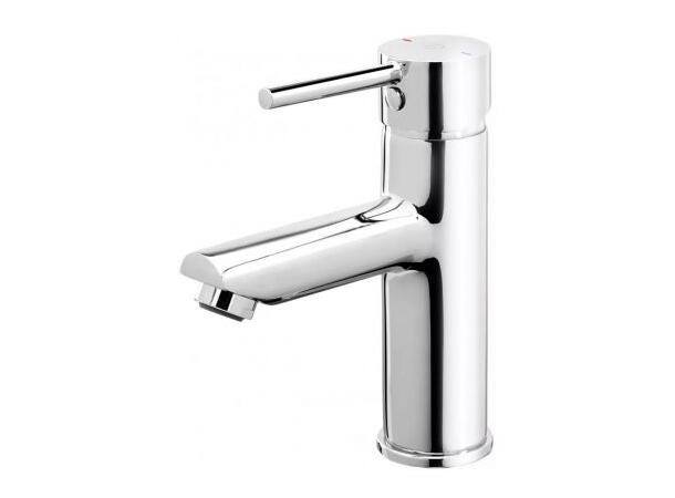 Servantbatteri  FDesign Flusso 1-greps - Med bunnventil - Krom