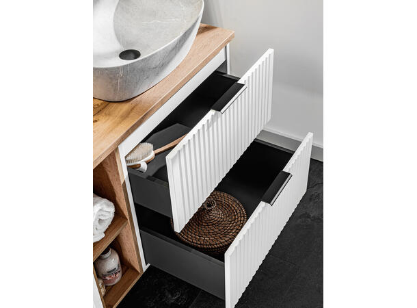 Servantskap ADEL WHITE  60 60x46x57 -  2 Skuffer