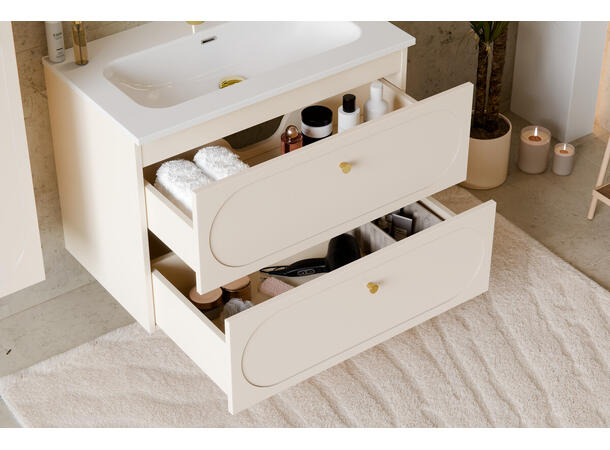 Servantskap DONNA SAND  80 cm 80x46x57 -  2 Skuffer