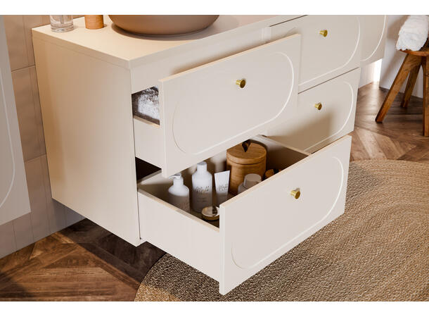 Servantskap DONNA SAND  80 cm 80x46x57 -  2 Skuffer