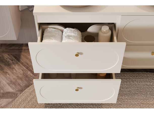 Servantskap DONNA SAND  80 cm 80x46x57 -  2 Skuffer