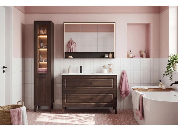 Servantskap Mørkdal -  120 cm 120x46x82 - 2 Skuffer Ristretto Eik