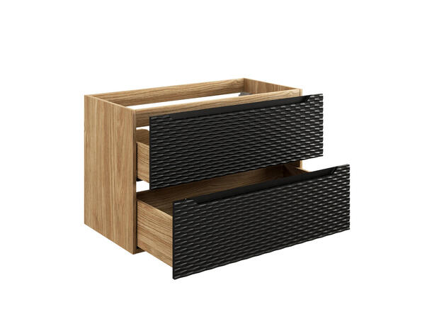 Servantskap OCEAN  BLACK 90 cm 90x46x57 -  2 Skuffer