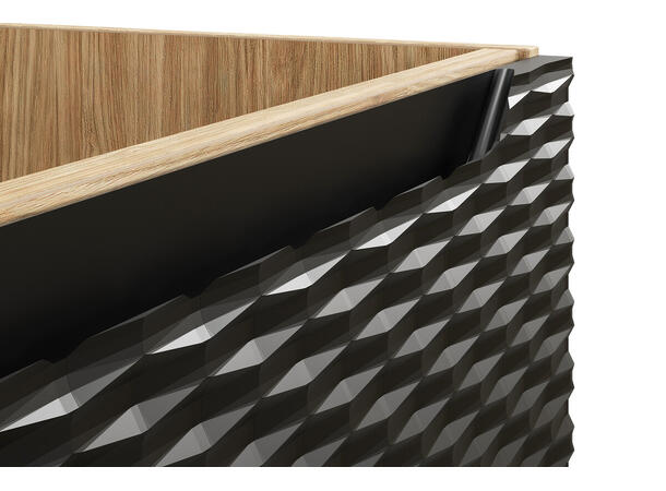 Servantskap OCEAN  BLACK 90 cm 90x46x57 -  2 Skuffer
