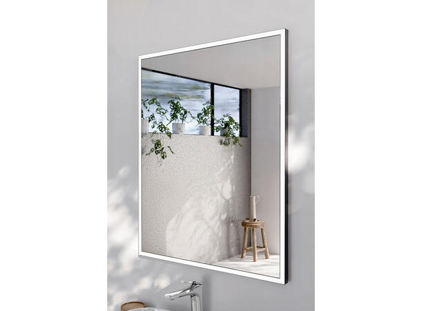 Speil LED ALICE 70 - Grafitt matt 70x,80x3   med ramme