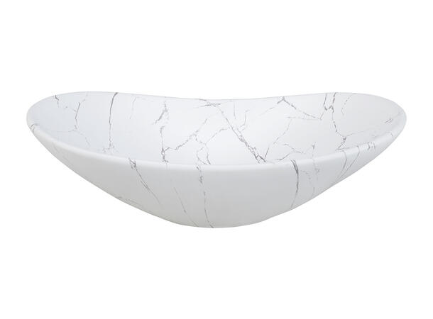 Toppmontert Servant LENA WHITE 61x15x36 cm - Hvit matt