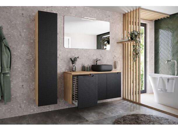 Toppmontert Servant NIKA BLACK 45x14x40 cm - Svart matt